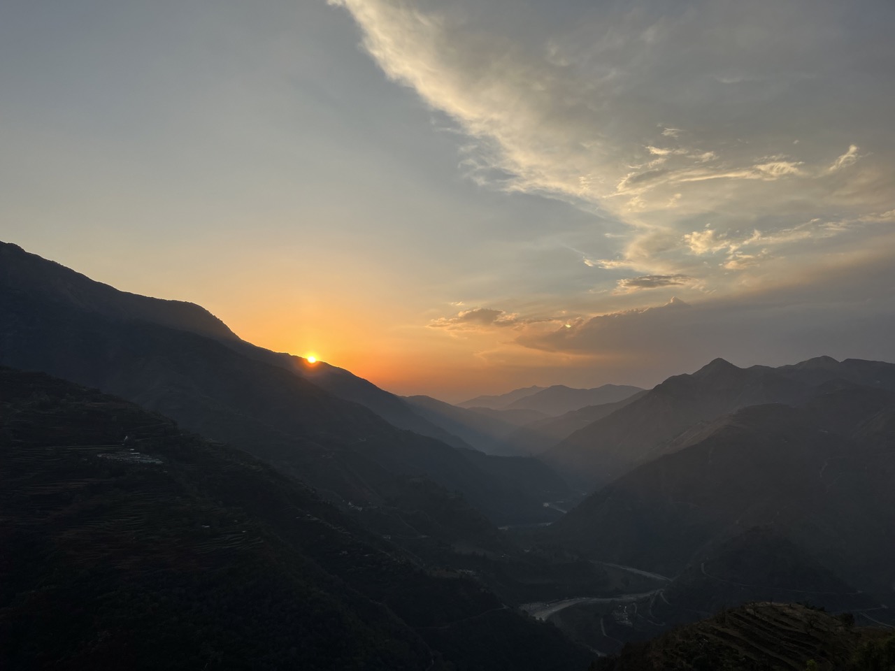 Sunset in Musoorie